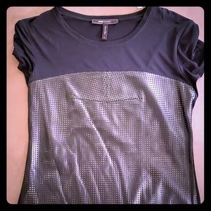 BCBG MaxAzria Leather Top